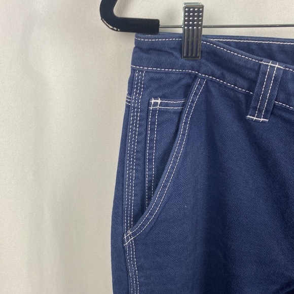 Tna Greenwich Pant High-Waisted Carpenter Pants - Navy Blue - Size 4 - Picture 4 of 14